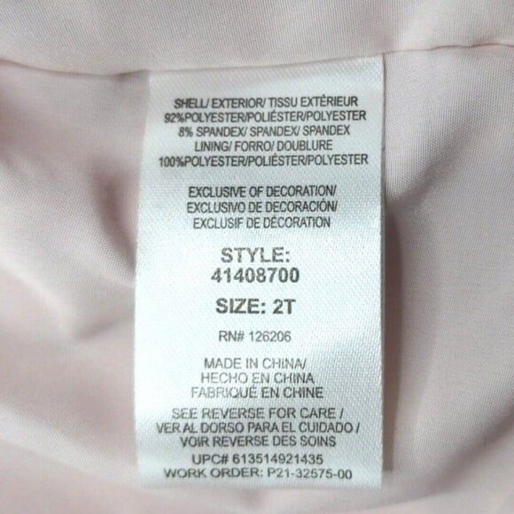 Pippa & Julie Little Toddler Girls Skirt Velvet Pink Floral Pleated Size 2T NWOT - Picture 6 of 8